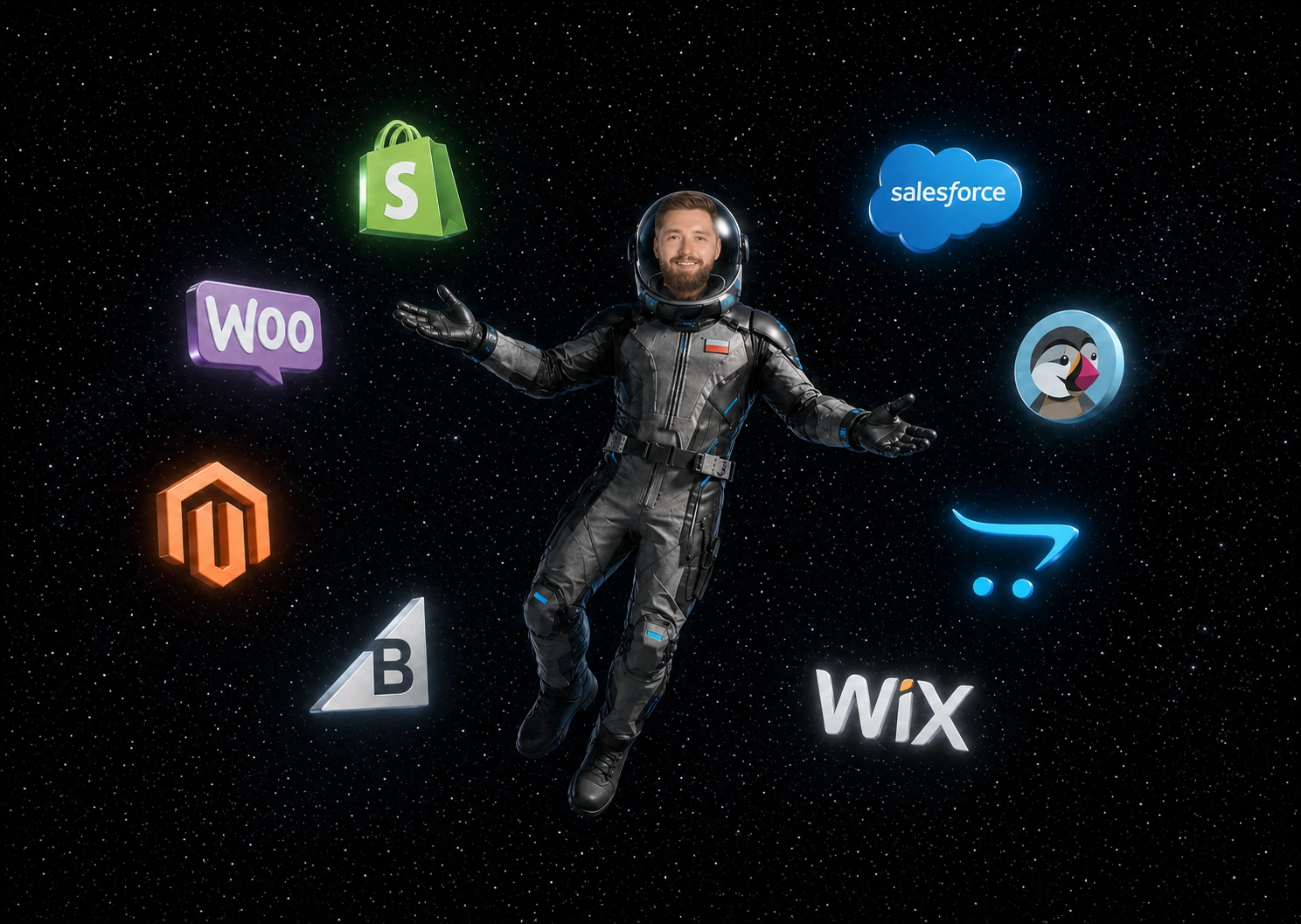 Doctorank works with Shopify, WooCommerce, Magento, BigCommerce, Salesforce, PrestaShop, OpenCart and Wix